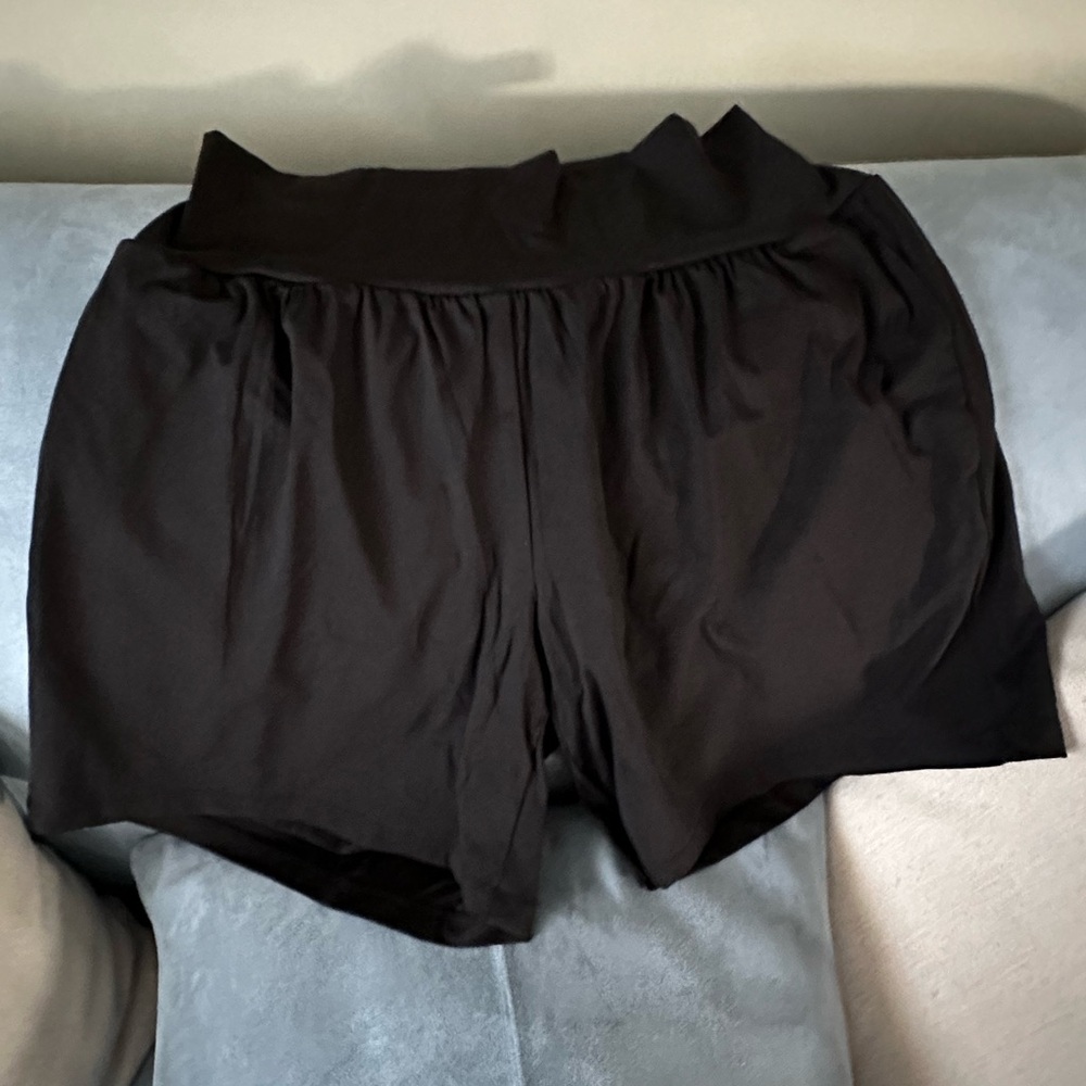 HALARA Women's High Waist Black Shorts - Softlyzero trademarked